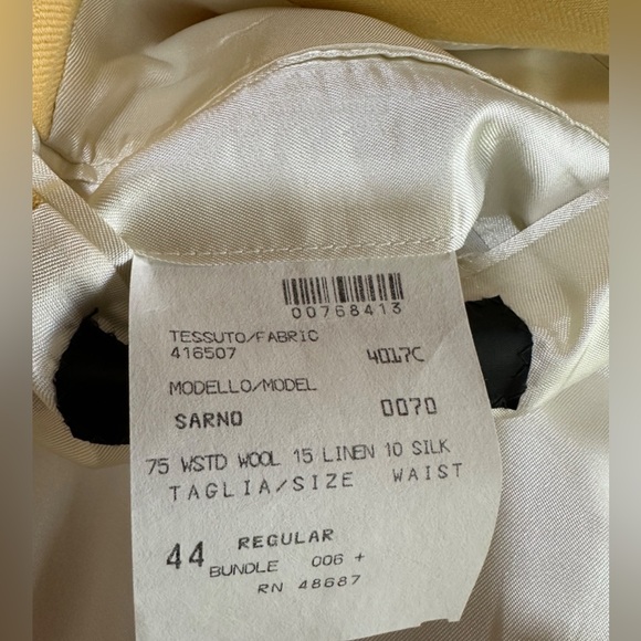 Tallia Uomo Luxury Blazer in Yellow - Picture 6 of 7